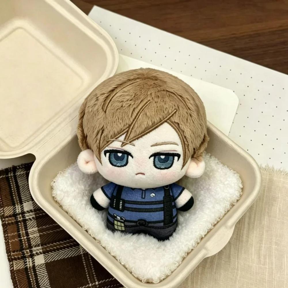 НОВЫЕ Фигурки Leon Scott Kennedy из Resident Evil 10 см Косплей Печать Наполнитель из хлопка Наппи Плюшевый кулон 10 см Брелок для рюкзака Подарок