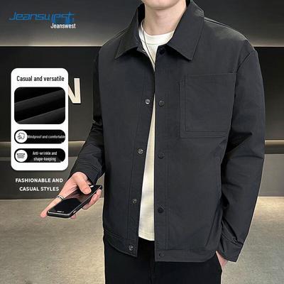 JEANSWEST Мужская осенняя повседневная куртка с лацканами