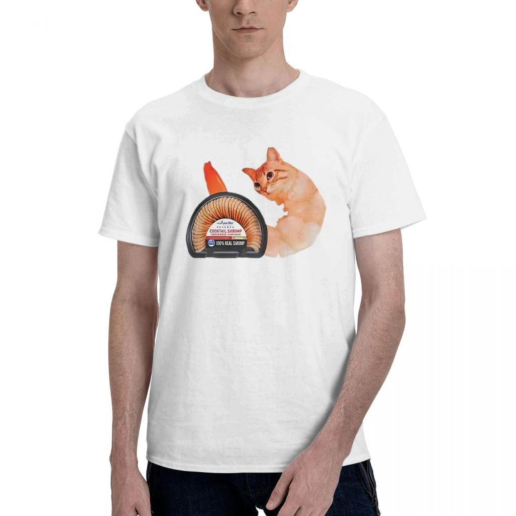 Eat Cement Cursed Cat Funny Meme 100 Cotton Casual Breathable Confortable Summer Short Sleeve TShirt Tshirts Men