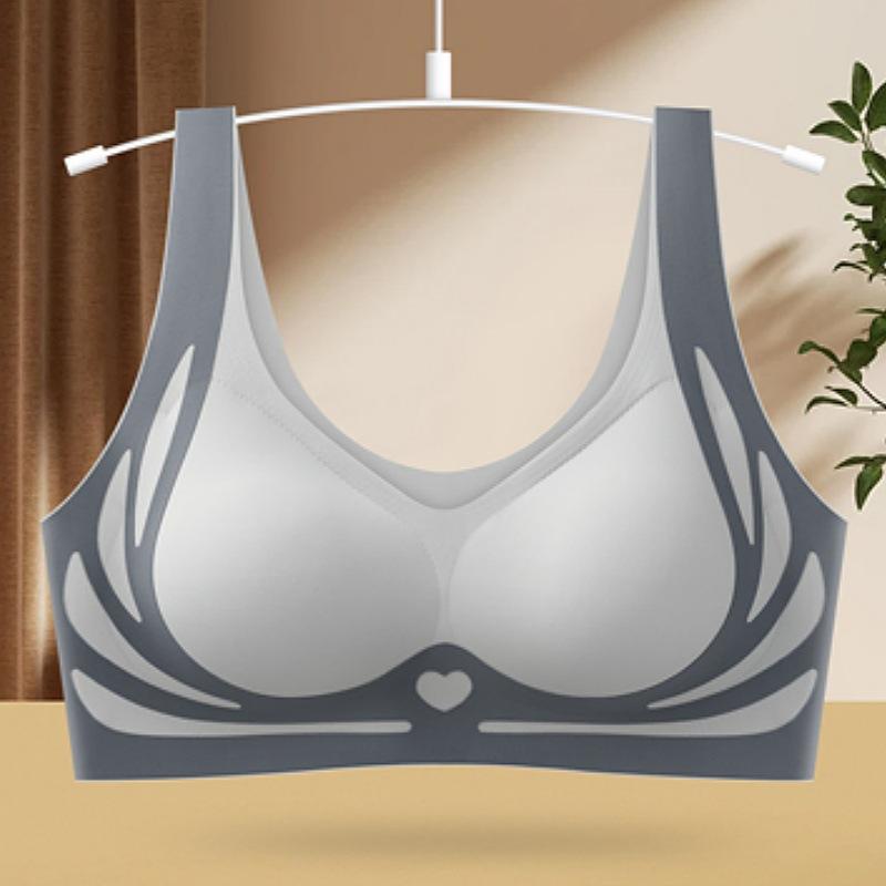 Women's Seamless Bras Gathering Push-Up Breasts Bra No Steel Ring Lifting Breathable Underwear