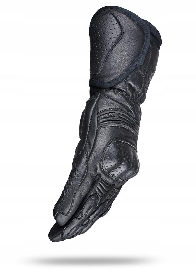 WOLF SAFETY MOTORCYCLE GLOVES BLACK LEATHER
