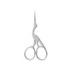 Round-Head Eyebrow & Nose Hair Trimming Scissors for Makeup, Beard, and Embroidery, Pointed Tip for Precision Beauty.
