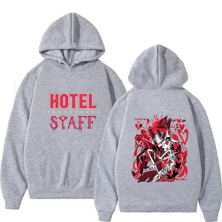 Hazbin Hotels Alastor Theme Hoody Hooded Shirt Sweatshirts for Men Men's Hoodies New & Graphic Essentials Hoodie Sweatshirt