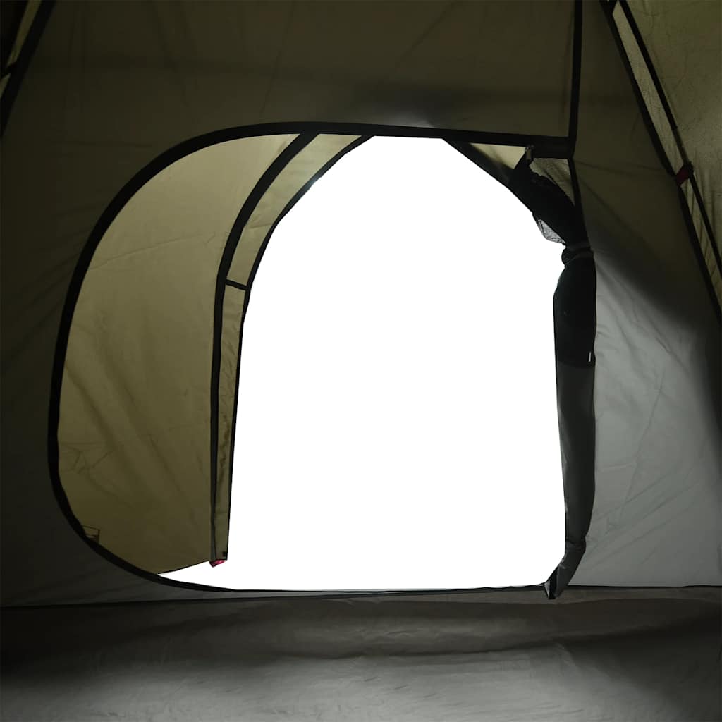 Dome Camping Tent for 3 Persons Brown Waterproof