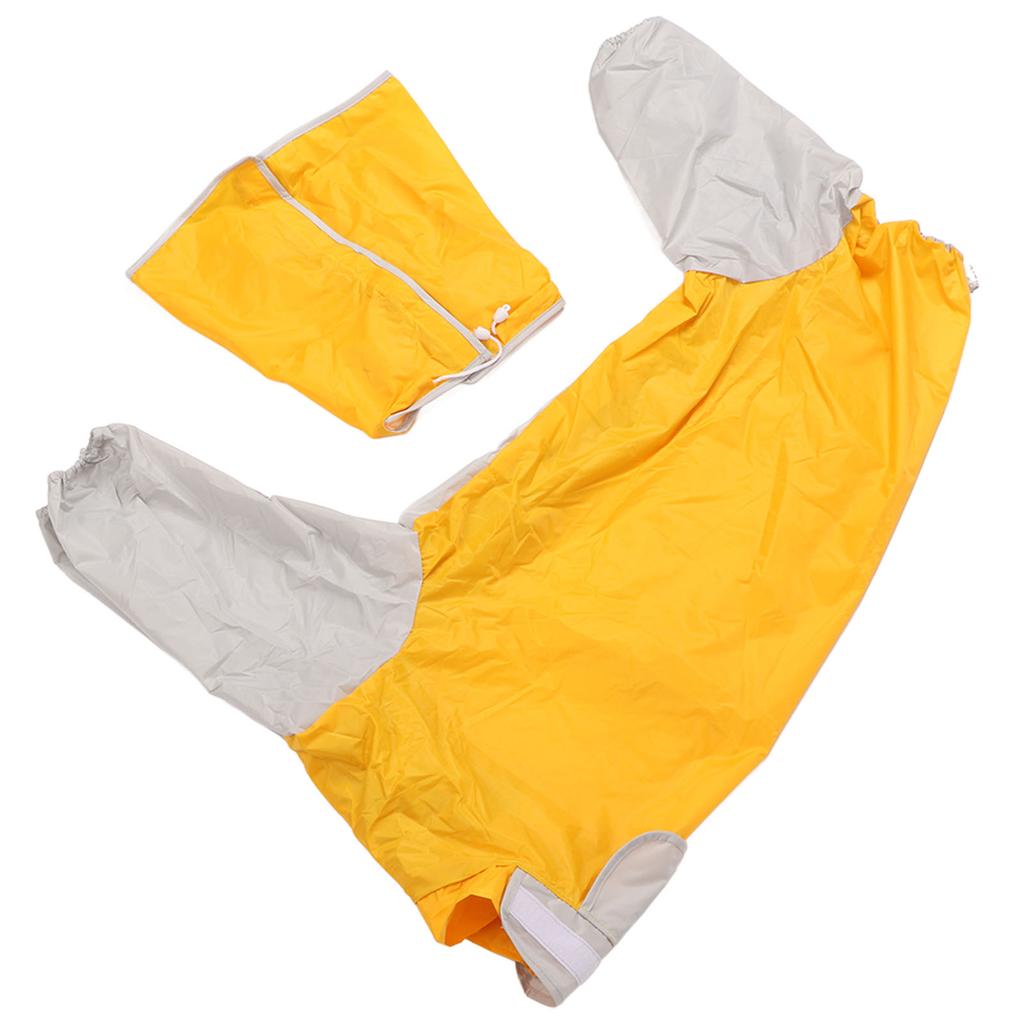 Pet Raincoat Waterproof Fabric Pet Rain Clothes All Inclusive Pet Stylish Raincoat for Large Dogs Golden Retriever