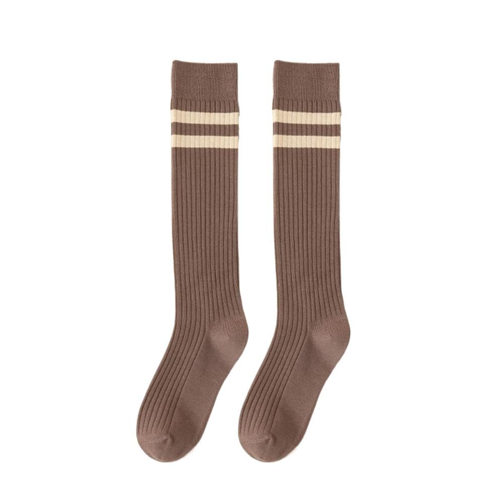 Knitted Cotton Socks Solid Color Stockings New Fashion Women Socks