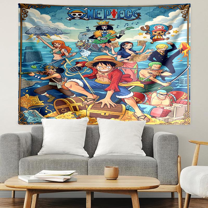 One Piece Print Tapestry, Lightweight Wall Hanging, for Bedroom, Dorm, Living Room, Home Art Decor, Birthday Christmas Gift for Friends