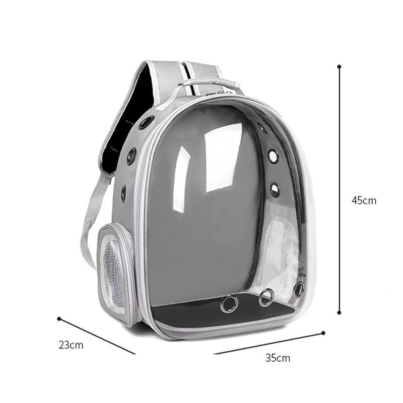 Pet Carrier Backpack Transparent Window Small Animal Puppy Cat Carrying Bag Breathable Outdoor Travel Backpack Pet Supplies
