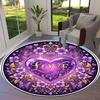 ColorfulLove Round Area Rug,Carpet Rug for Living Room Bedroom Sofa Playroom Decor,Non slip Floor Mat