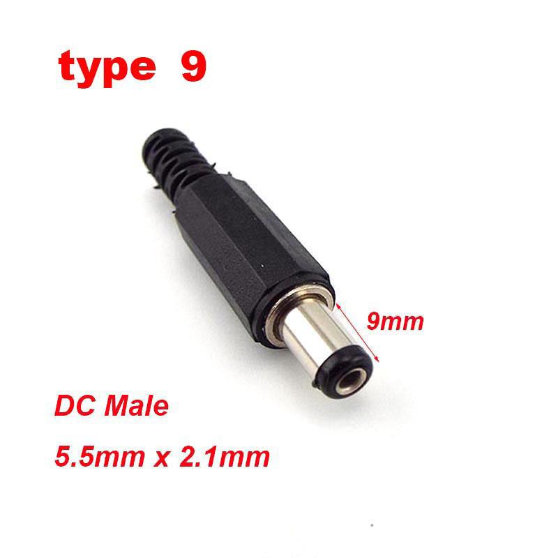 10 шт. DC 025 099 022 гнездовые разъемы 5,5x2,1 мм 5,5*2,5 мм штекер питания Jack гнездо гайка панель монтаж водонепроницаемый чехол под прямым углом