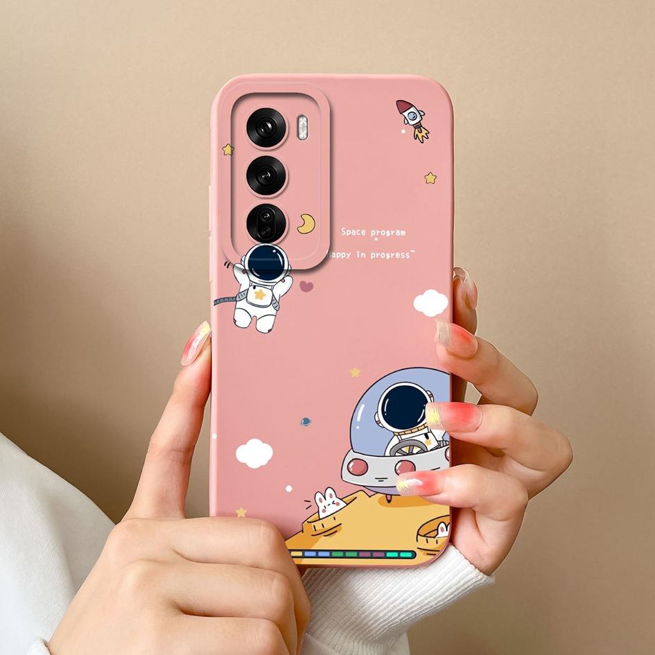 Чехол для Oppo Realme C63 Narzo N63 C61 Reno12 F Pro с рисунком летчика-астронавта, высококачественный мягкий силиконовый протектор экрана, чехлы для телефонов Capas