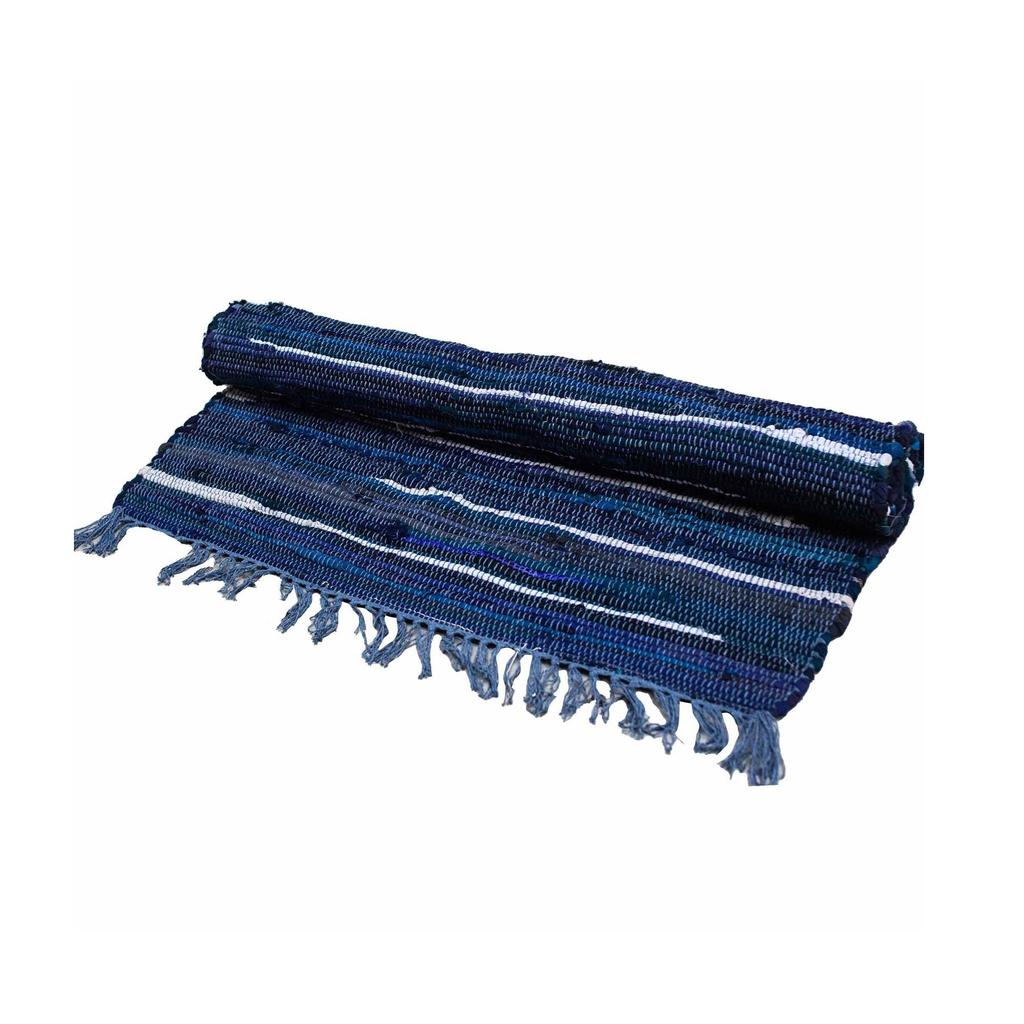 Rag Rug Small Charcoal Greys 50x90cm
