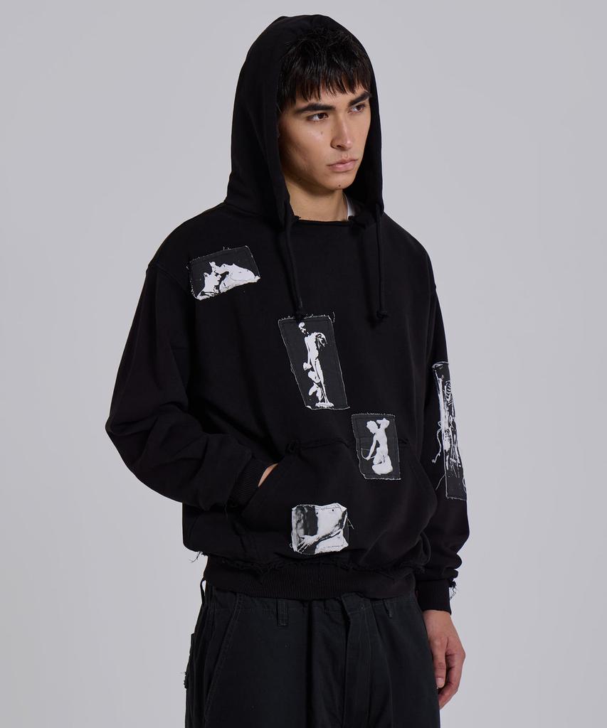 (U) Black Devoted Patch Hoodie