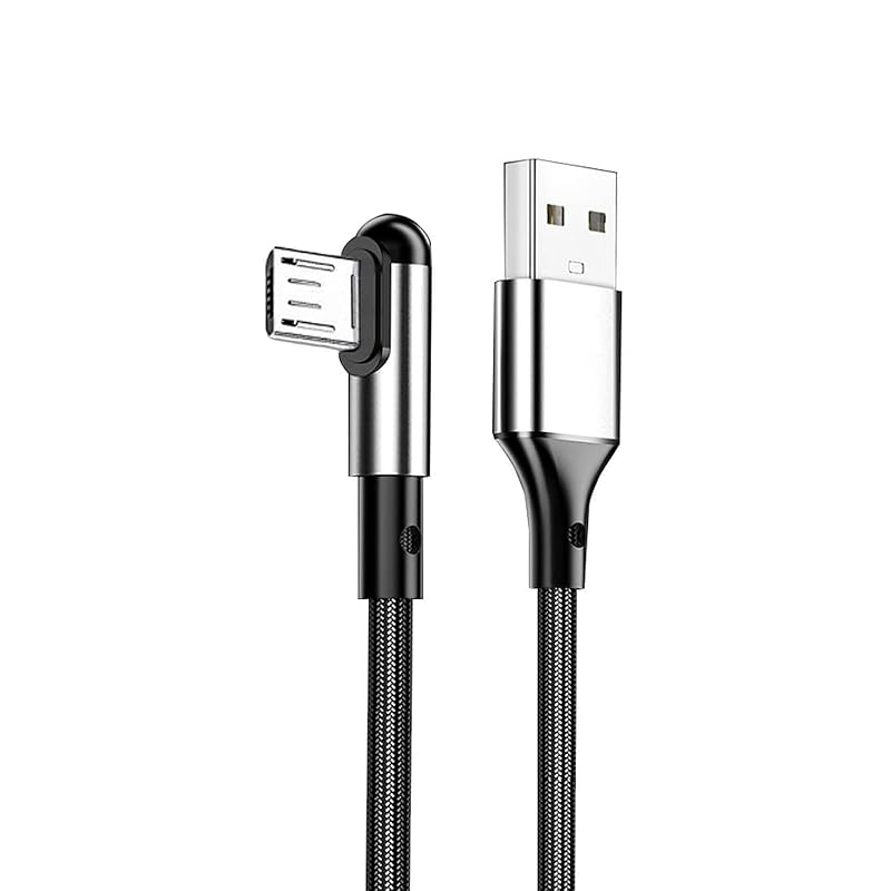 Кабель Micro-USB для зарядки смартфона SZSL, 1,2 м, Г-образный, левосторонний, micro-USB (мужской) - USB-A Кабель для зарядки/передачи данных, применимый Микро-интерфейс