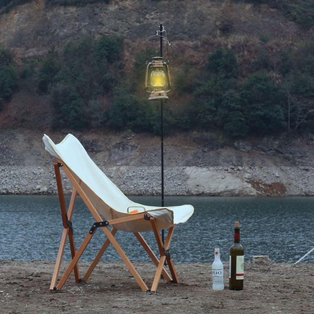 Lamp Post Pole Light Holder Foldable Lantern Stand Fishing Light Pole Camping Post Pole Lamp Pole