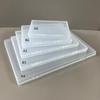 Rectangular Transparent Plastic Box for Jewelry Parts and Stationery, 1.7cm Height