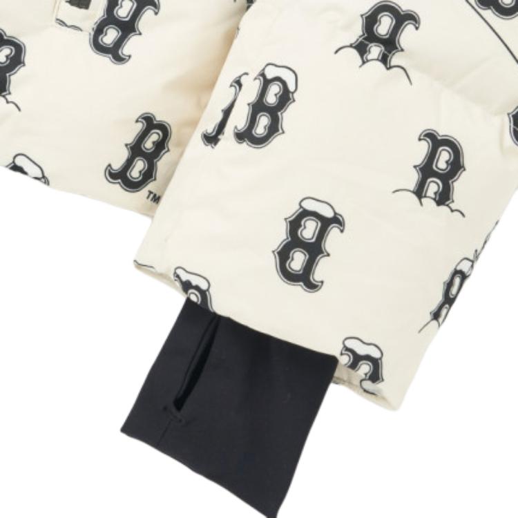 New MLB Boston Red Sox Down Jackets Women's Cream 3FDJMS226-43CRS