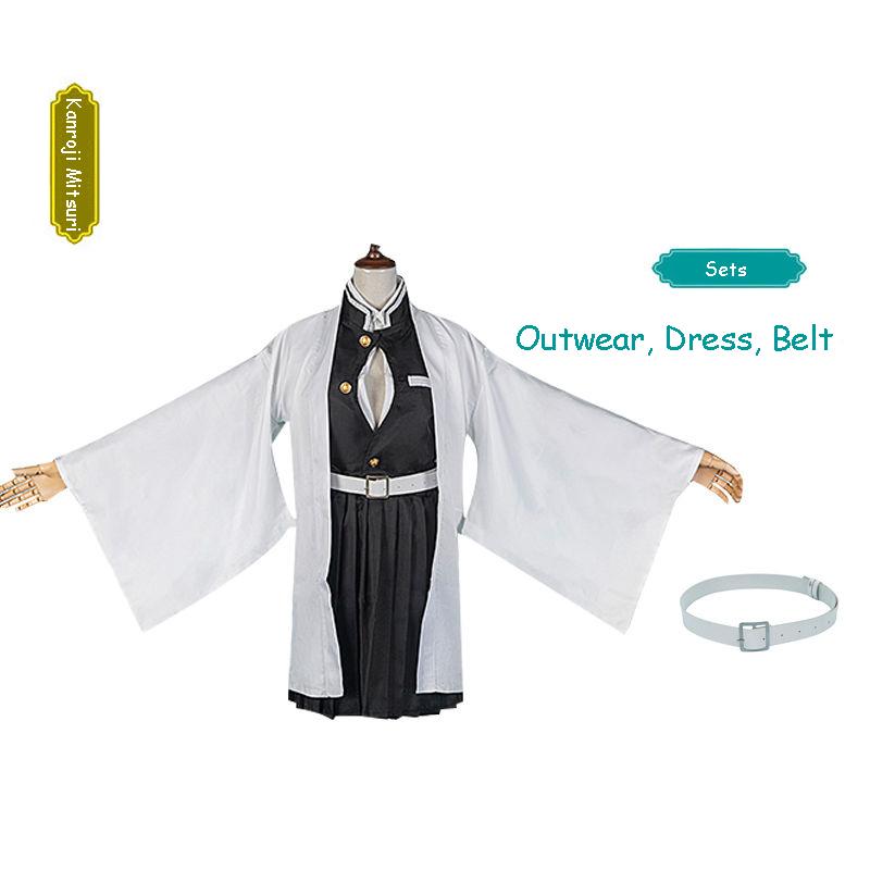 Аниме Demon Slayer Kimetsu No Yaiba Kamado Tanjirou Agatsuma Zenitsu Tomioka Giyuu Nezuko Кимоно Униформа Косплей Костюм