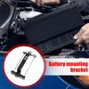 Кронштейн для крепления автомобильного аккумулятора, держатель для крепления поперечной балки автомобильного аккумулятора, компактная конструкция, в комплект входят болты, металлическая конструкция из железа