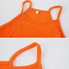 Spring/Summer European and American Sexy Ribbed Small Strap Dress Solid Color Knitted Short Skirt