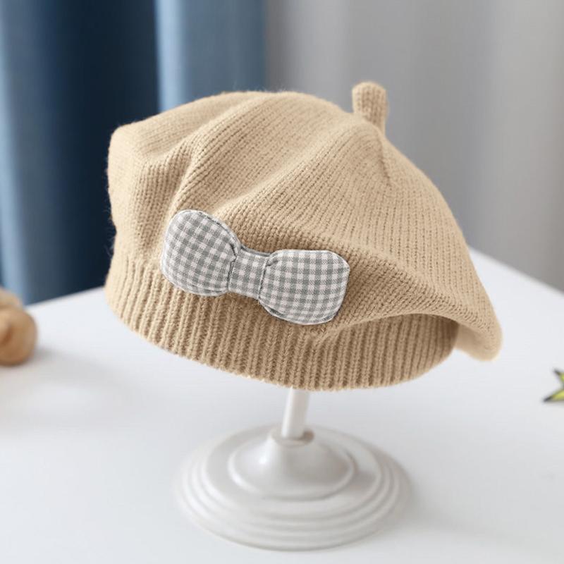 Детский берет, детская шапка, милый и супер милый, осенне-зимний, стильный корейский стиль для девочки, вязаная шерстяная шляпа художника