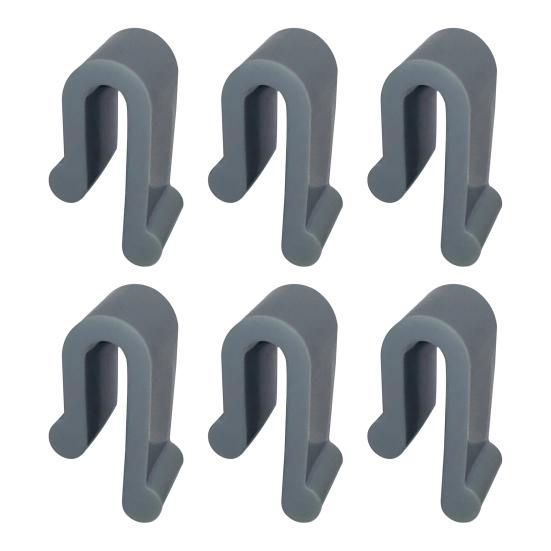 4/6/8/12Pcs Dutch Oven Lid Protector Clips Silicone Cutlery Protection Clip Stackable Easy to Clean Cookware Bumpers for Pots U-Shaped Design