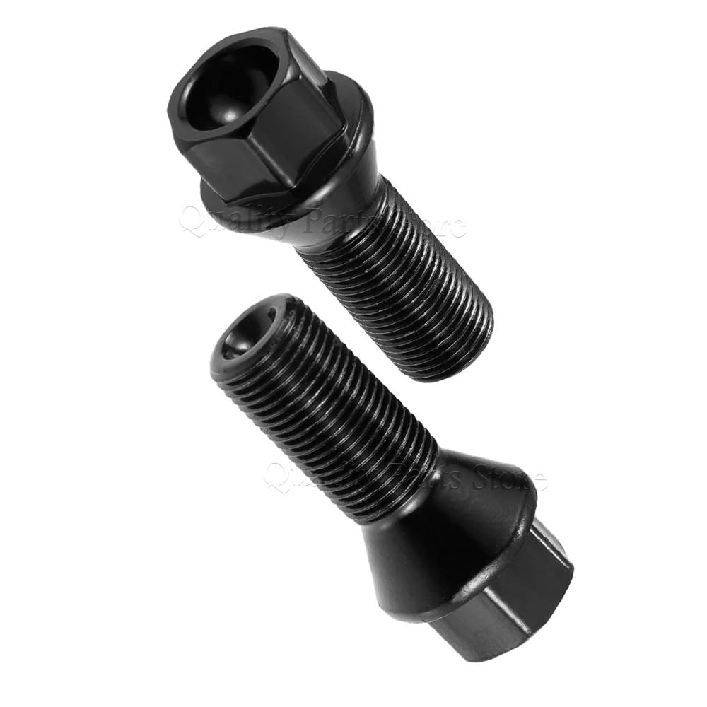For BMW 1 3 5 7 Series X1 X3 X5 X6 F20 F30 F07 F25 E70 Car Wheel Lug Bolt Nuts New M14x1.25 36136781151 36136890324 4/5/10/20PCS