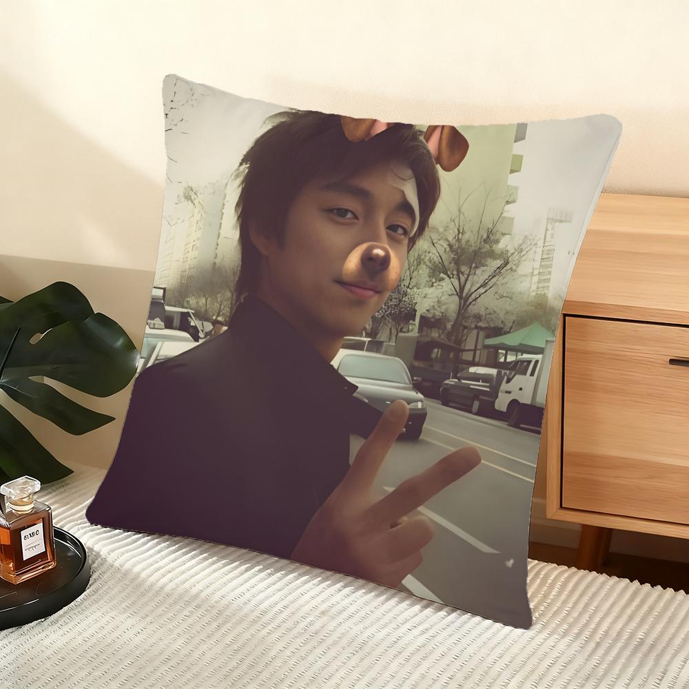 G-Gong Yoo Наволочка для подушки Мягкая коротковорсовая наволочка Гладкая уютная текстура Эстетичный чехол для подушки Декор для дома