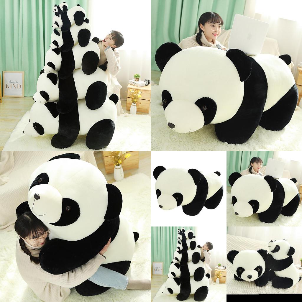 Adorable Panda Plush Toy Soft Cuddly Doll For Kids Creative Design In Various Sizes