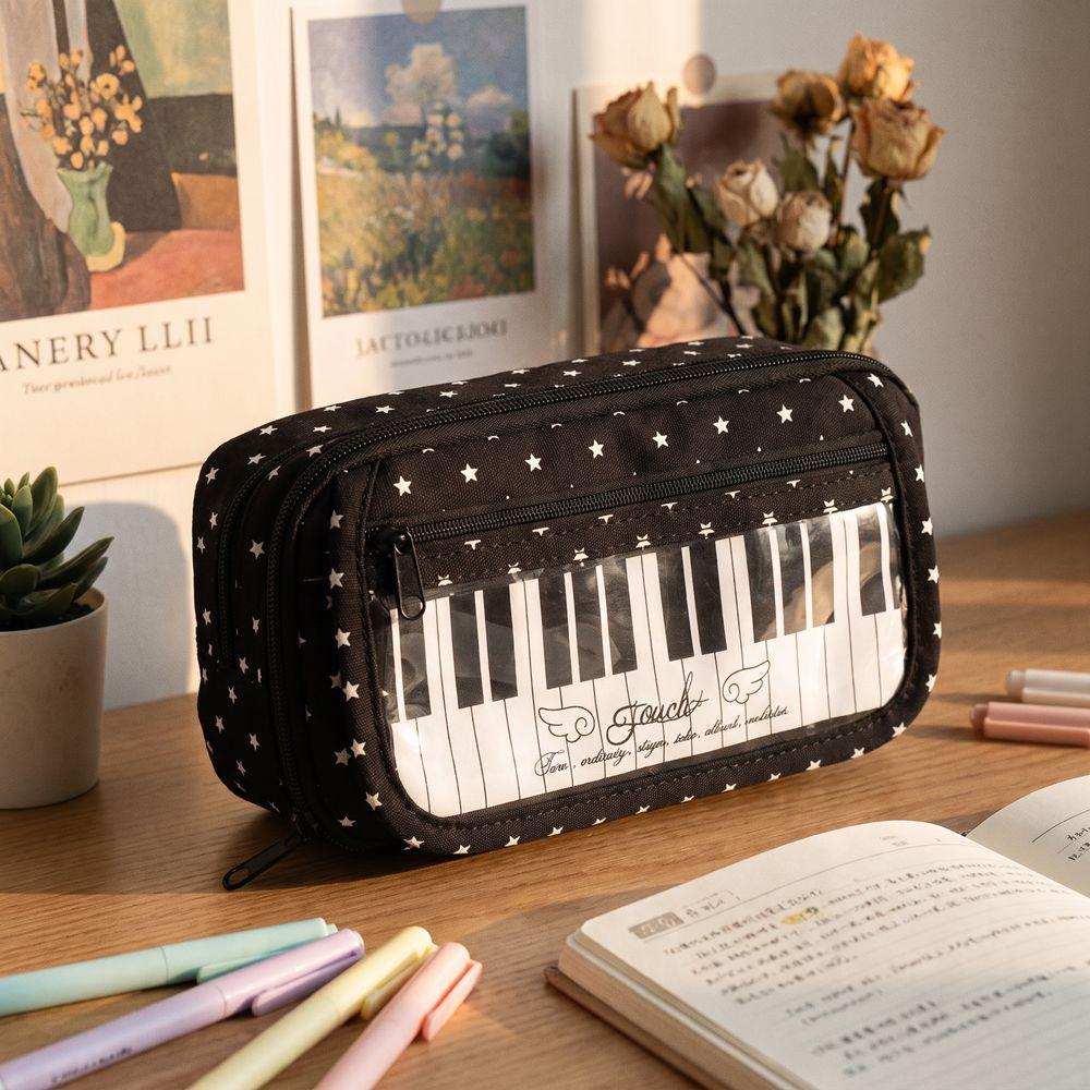 Sweet Star Pencil Storage Bag Large Capacity Makeup Bag School Office Supplies