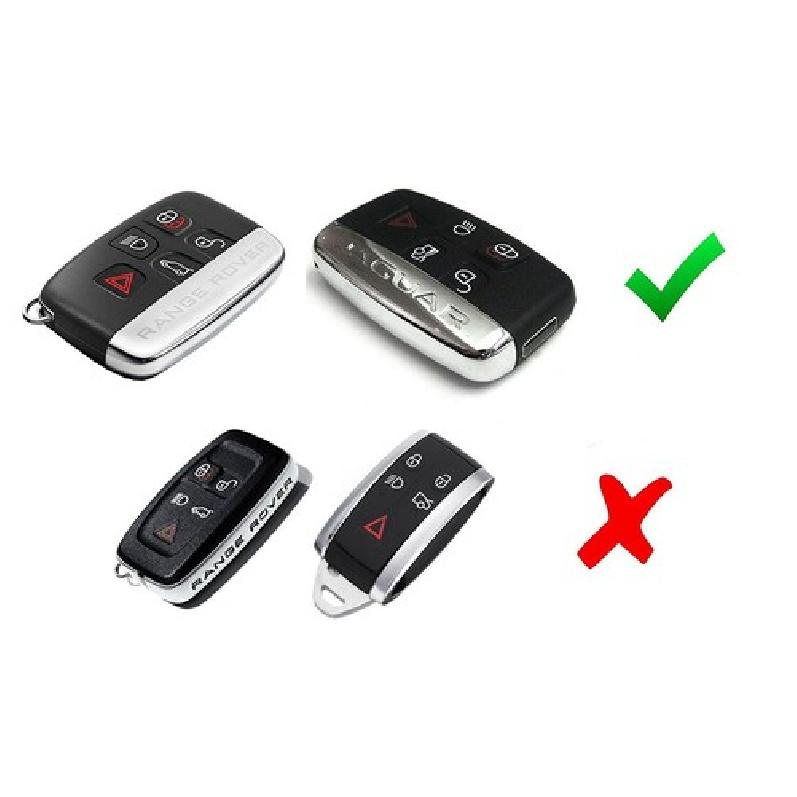 Exact Fit Chrome Blue TPU Key Fob Case For 2010-16 Land Rover Keyless Smart Key