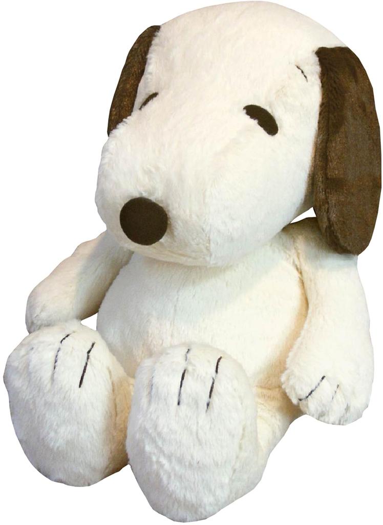 Nakajima Corporation Peanuts Hug Hug Plush Toy L Size Snoopy Mocha Sitting Height 37cm