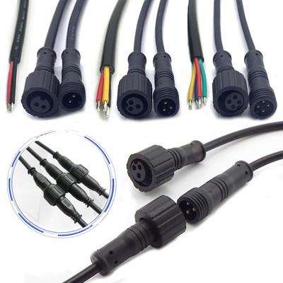 2Pin 3Pin 4Pin 24AWG 3A Кабельный провод Штекер для светодиодных лент Штекерный разъем Гнездо Головка Соединитель Джек 15 мм Водонепроницаемый IP65 k5