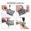 Quick Wood Doweling Jig Plastic ABS Handheld Pocket Hole Jig System 6/8/10mm Drill Bit Hole Puncher For Carpentry Dowel Joints