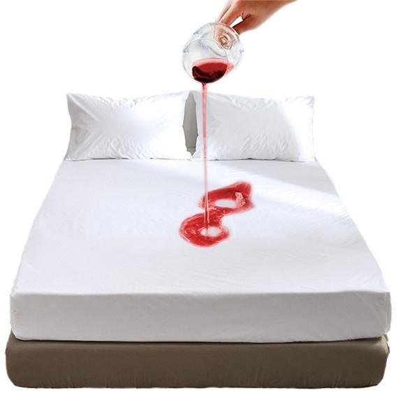 Ультра-мягкий эластичный гладкий матрас-кровать Покрывало Простыня для постельного белья Водонепроницаемая простыня с защитой для кровати Twin/Full/Queen/King/CalKing Без наволочки