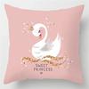 Pink Feather Pillowcase Decorative Bed  Car Sofa Cushion Cover Home Fashion Cute