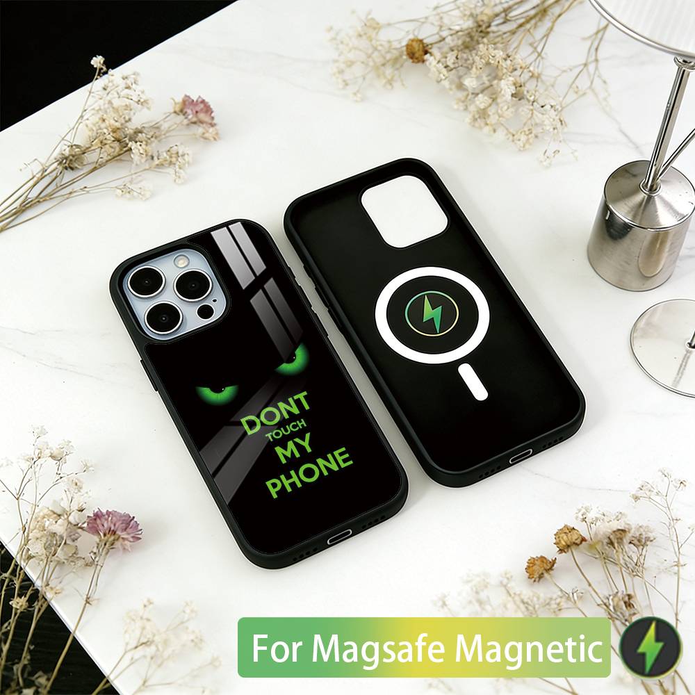 Не трогай мой-й Телефон Чехол для iPhone17,16,15,14,13,12,11 Plus,Pro Магнитный Для Magsafe Беспроводной Зарядки