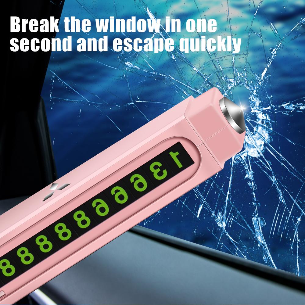 Metal Car Temporary Parking Telephone Number Plate Emergency Broken Window For Mitsubishi Ralliart Lancer Outlander ASX Galant