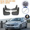 For VOLVO V60 2011 2012 2013 2014 2015 2016 2017 2018 Mud Flaps Mudguards Splash Fender Guard Front Rear Car Stying Accessories