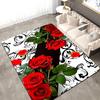1 шт. Коврики для кухни с рисунком розы, Нескользящие домашние придверные коврики, Поп-дизайн, Коврики для ванной комнаты, Коврик для ванной, Ковер для дома, Декор для раковины, Прачечной