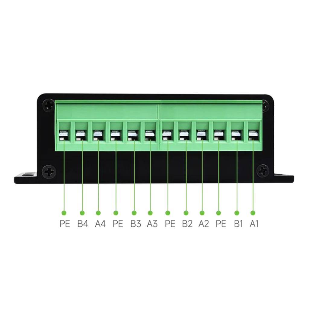 Преобразователь USB в 4-канальный RS485 промышленного класса для совместимости с несколькими системами для различных приложений