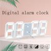 Умный 3D цифровой будильник настенные часы домашний декор светодиодные цифровые настольные часы с температурой дата время скандинавские большие настольные часы