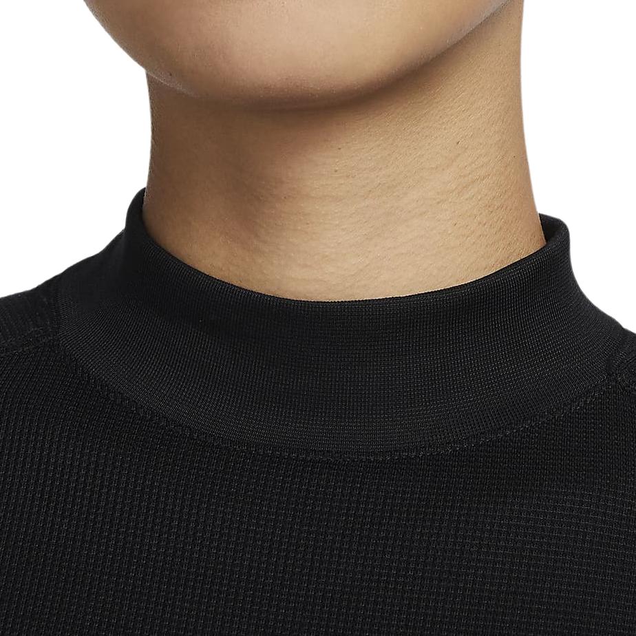 Nike ACG Dri-Fit Adv Goat Rocks, быстросохнущая уличная повседневная футболка с длинными рукавами и воротником-стойкой, женские топы, черные FB8005-010