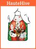 Waterproof Christmas Cartoon Apron Home Cooking Party Activities Supplie Kitchen