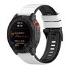 Для Garmin Fenix 7 Pro Силиконовые ремешки для часов Двухцветные горизонтальные полосы Наручный ремешок