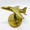 15.24 Cm Brass Finish Aeroplane Classic for Home, Office, Table Desk Decor, Showpiece Gift and Collectible