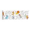 Children Graffiti Scroll Coloring Poster Print Colorfast Animals Drawing Tablecloth Clear Kids Coloring Banner