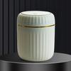 Desktop Trash Can with Press-Type Lid Large Capacity Easy To Clean Non-Slip Design Compact Size Garbage Bin