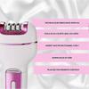 Epiluxe Osmo Original Electric Epilator for Women with Exfoliating Brush for Underarms and Arms less