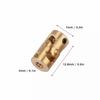 10pcs 3mm*3mm Brass Motor Shaft Gimbal Connector RC Boat Car Metal Universal Joint Coupling Cardan Joint